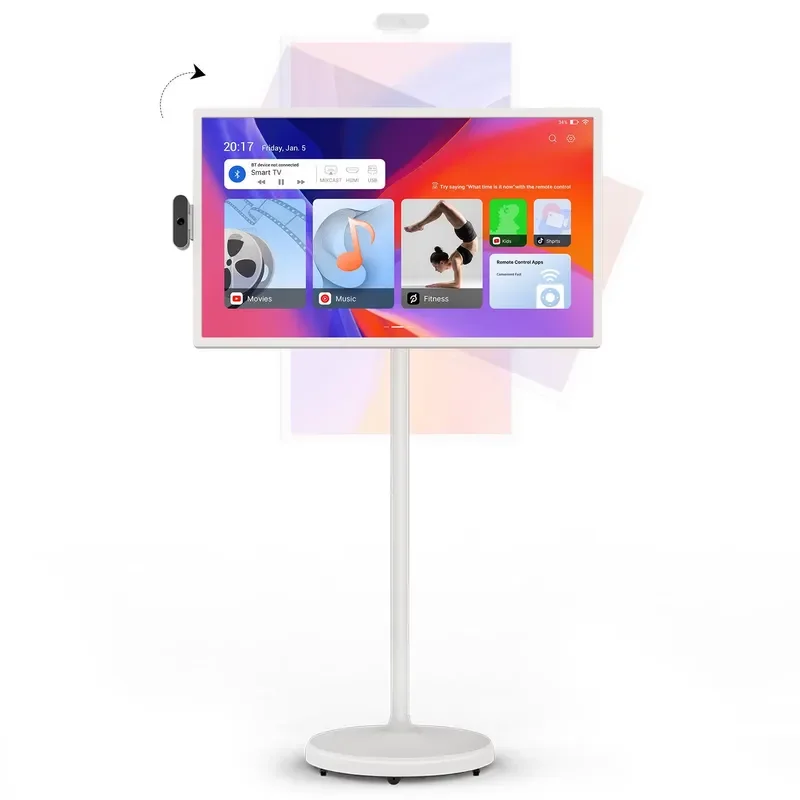 27 Inch Portable Touch Screen Tablet Wireless Vertical Display Interactive Digital Signage Battery Powered Indoor Outdoor TV