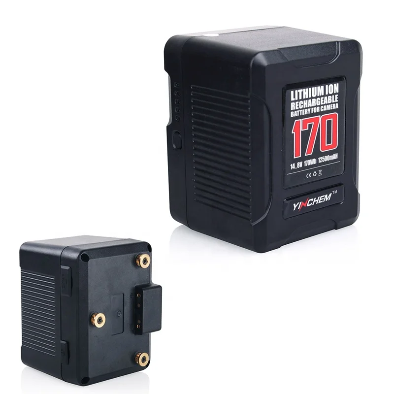 YINCHEN 170W Gold-Lock Camera Battery Mount 14.8V with USB and D-TAP Port Anton Bauer Gold Mount in Stock
