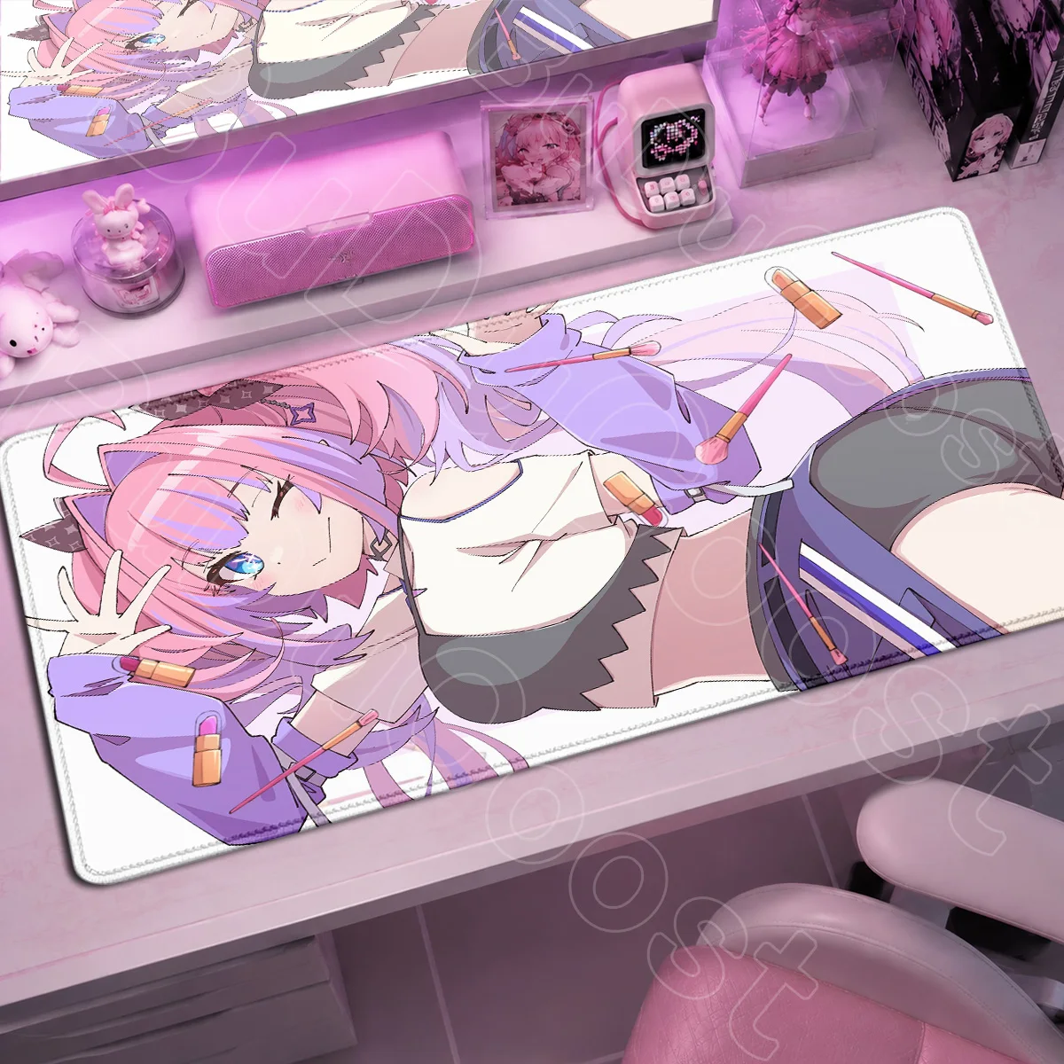 XXL Speed Office Cabinet Desktop Mats Laptop Anime Girl E-sport Gamer Mouse Pad Large HD Printing Hololive Kikirara Vivi Mauspad