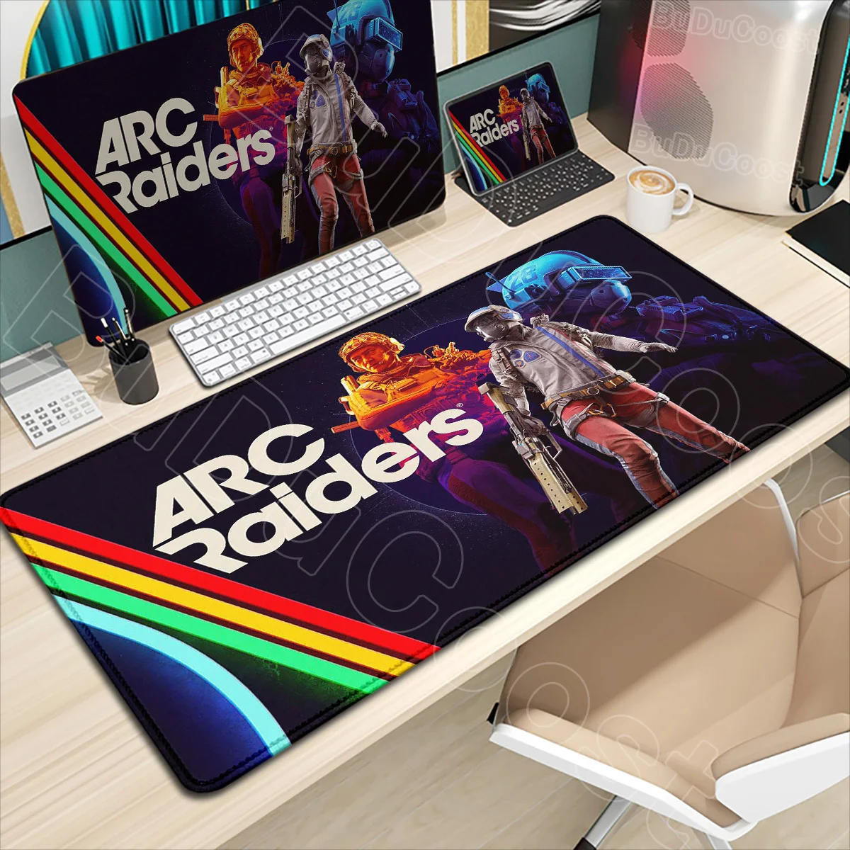 HD Print Anime Game ARC Raiders Mouse Pad Play Mat Large XXL Stitch Desk Mats Gaming Accessories Laptop PC NonSlip Keyboard Mats