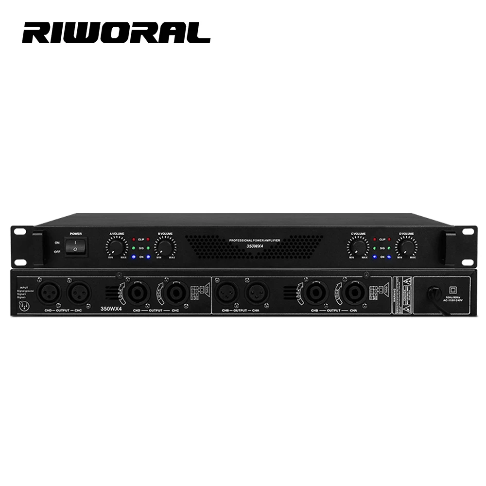 FA-700 Professional Digital 4 Channel Power Amplifiers 350w*4 Amplifier Audio Home Karaoke