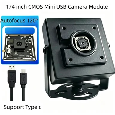 5MP 2K OV5693 Autofocus CCTV Camera Module CMOS Fov USB UVC Plug Play PC Mini Webcam for Creality Falcon 2, Xtool,Lightburn