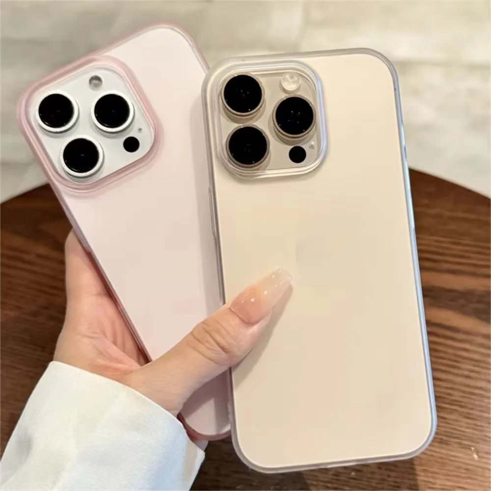 Ultra Thin Soft TPU Phone Case For iPhone 17 Air 16 15 14 Plus 13 12 Mini 11 Pro Slim Matte Translucent Silicone Back Cover
