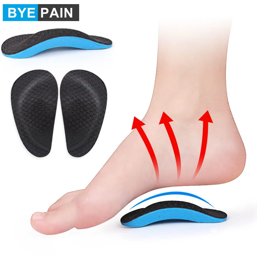 1Pair Professional EVA Arch Orthotic Support Insole Flatfoot Corrector Shoe Cushion Foot Care Insert Orthopedic Insoles