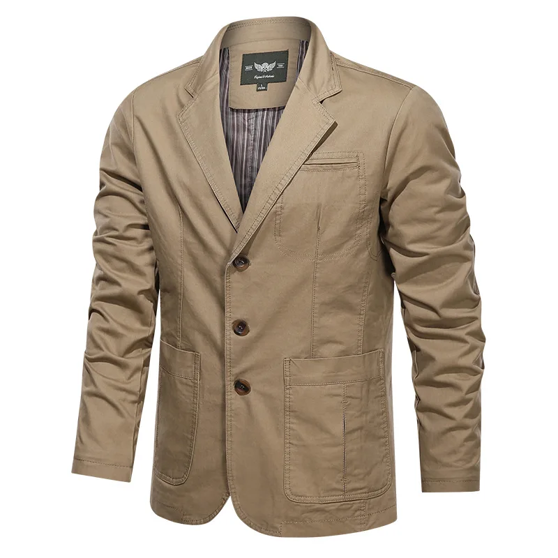 Men's Business Suit Loose Fit Casual Jacket Included Young Professional Fashion