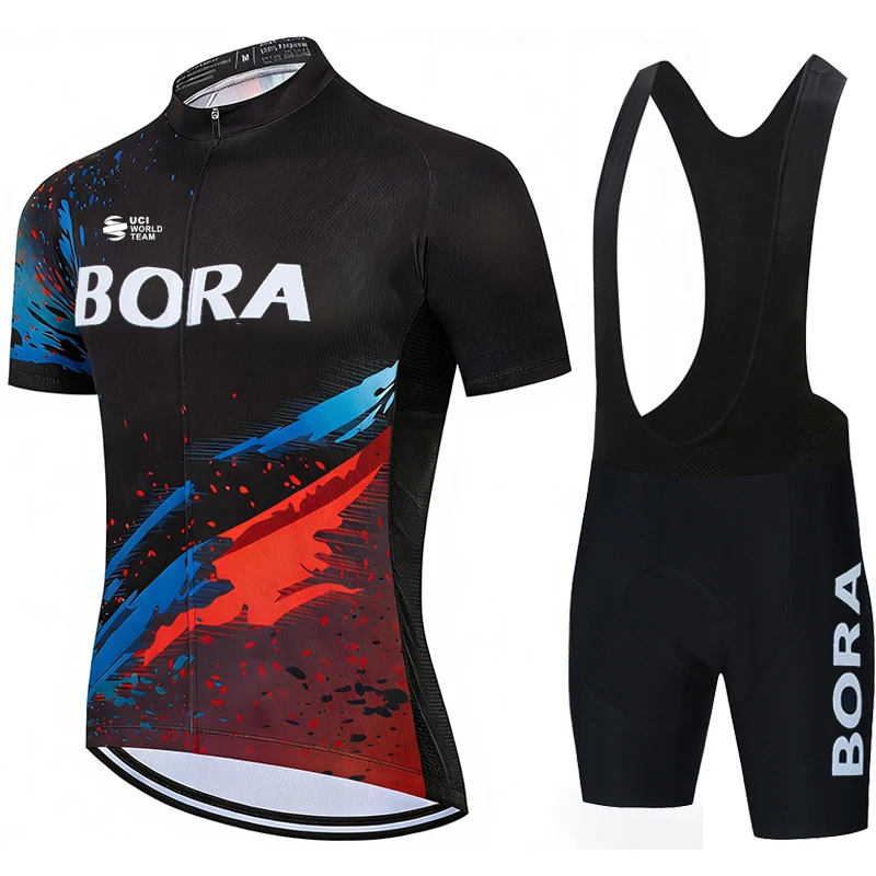 Cycling Jersey Men Set UCI BORA Wear Men's Bib Pants Gel Professional Shirt Mallot Man Summer Shorts Jacket Mtb Clothes Suit