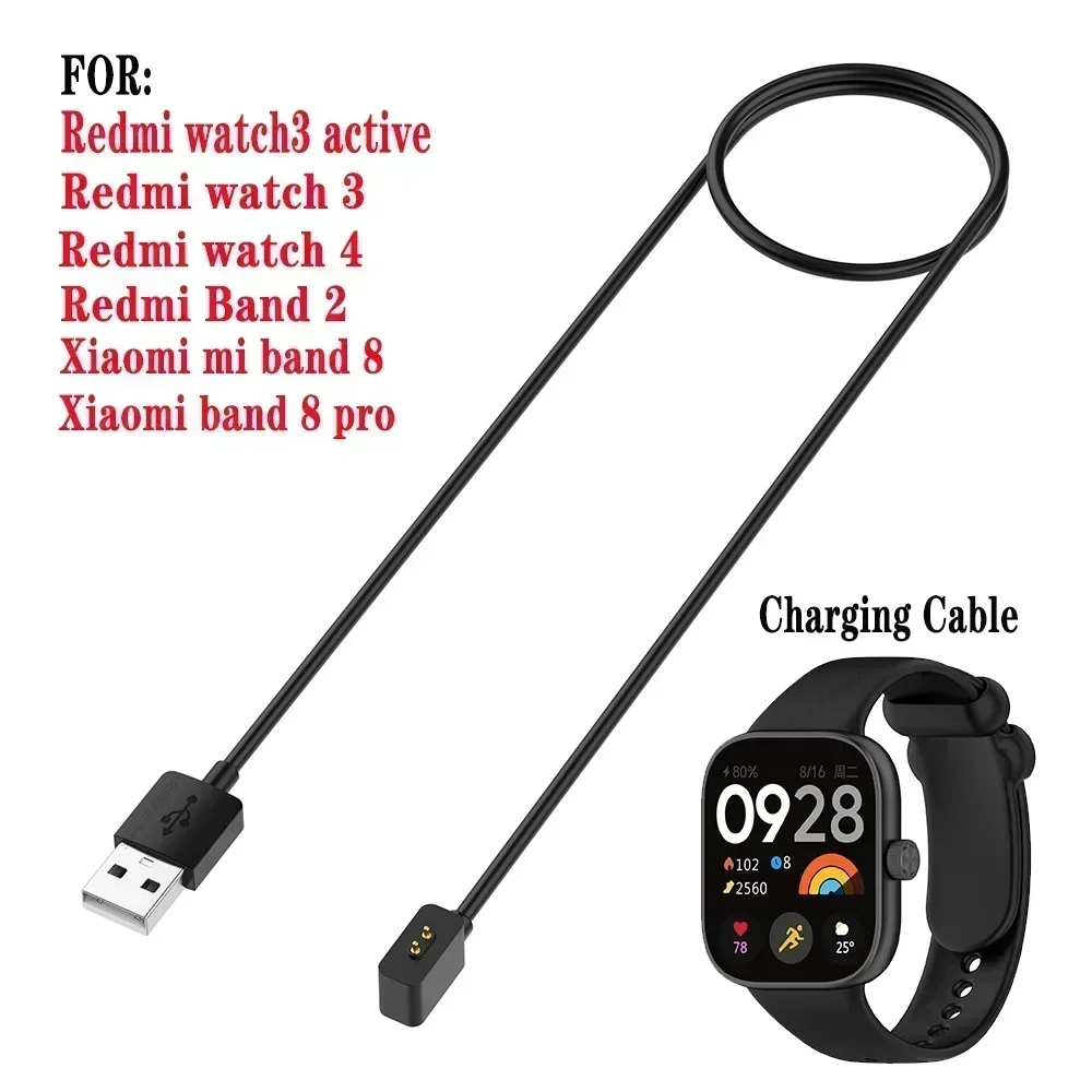 USB Charging Cable For Redmi watch 4 watch 3 active/lite /youth mi band 8 8 pro/active Magnetic Charger Data Cord