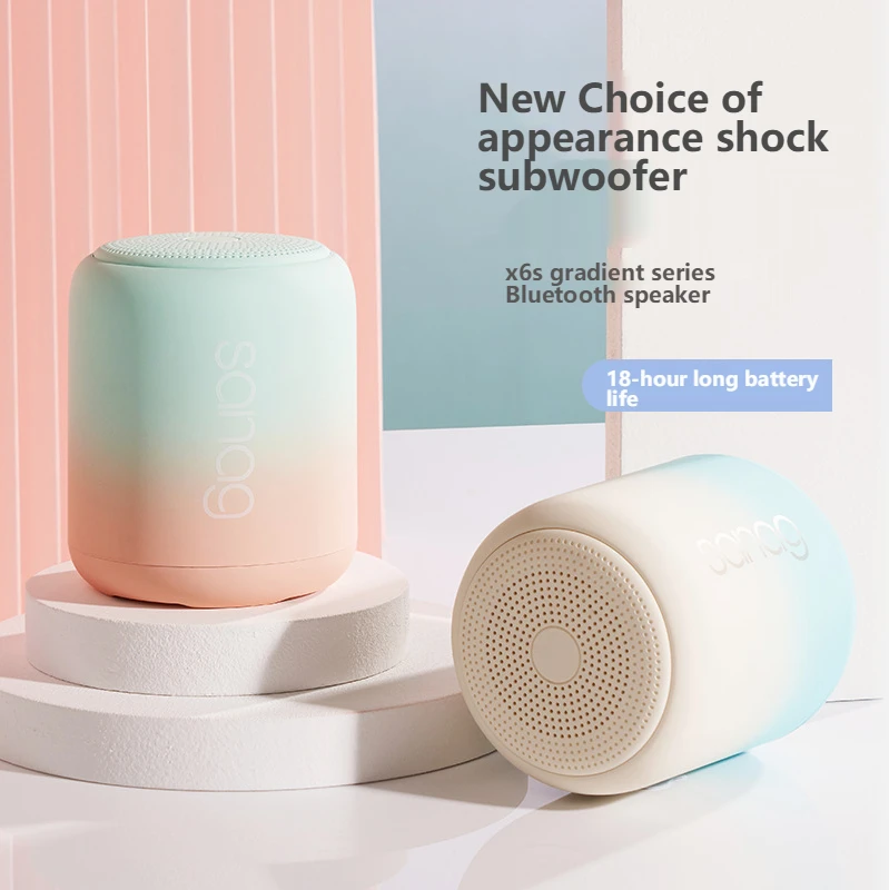 Wireless Bluetooth 5.0 TWS Speakers, Mini Waterproof, Outdoor Portable App, Small Subwoofer Speakers