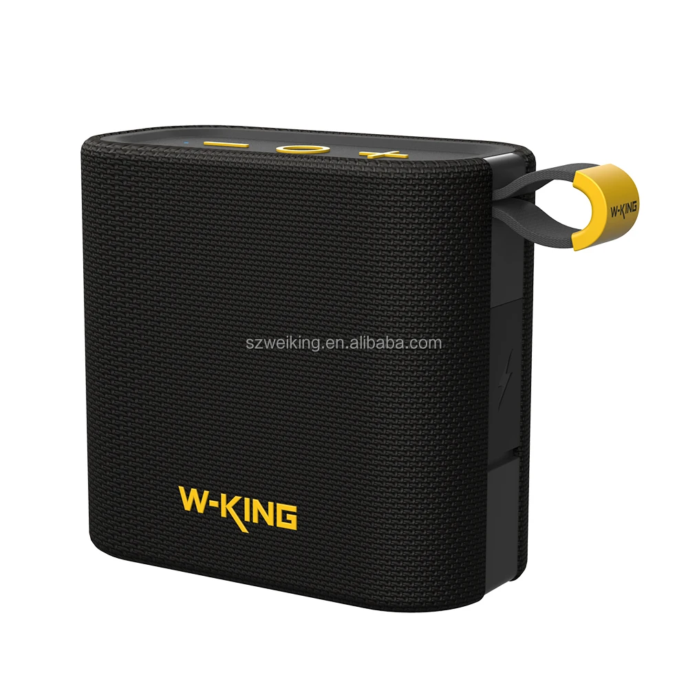 W-KING D2 New Outdoor Waterproof Portable Wireless BT 5.3 Speaker Subwoofer Bass TF FM Radio Assisted Mini Portable Speaker