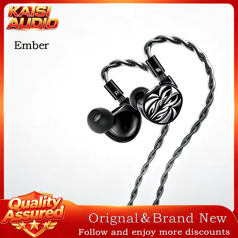 LETSHUOER Ember Limited 999 Pieces 14.8mm Planar Magnetic IEM Titanium In Ear Monitor Earphones Single Crystal 4.4mm Balanced