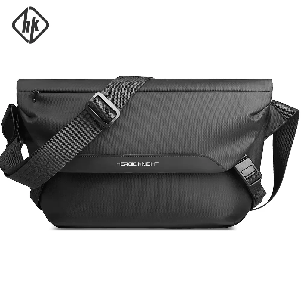 HcanKcan Man Shoulder Bag Waterproof Big Capacity Messenger Bags Fit Mini Ipad Daily Casual Work Cycling Weekend Outdoor Bag