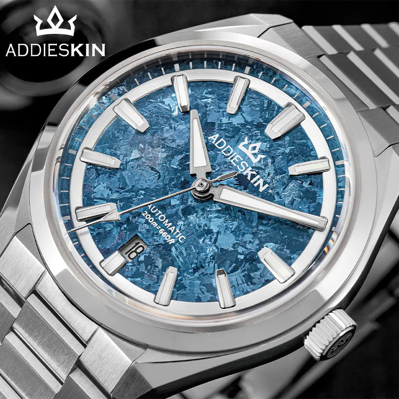 ADDIESKIN Luxury Watch Sapphire Titanium Dial 9015 Mechanical Automatic Watch Men 200m Waterproof Diving Wristwatch New K006