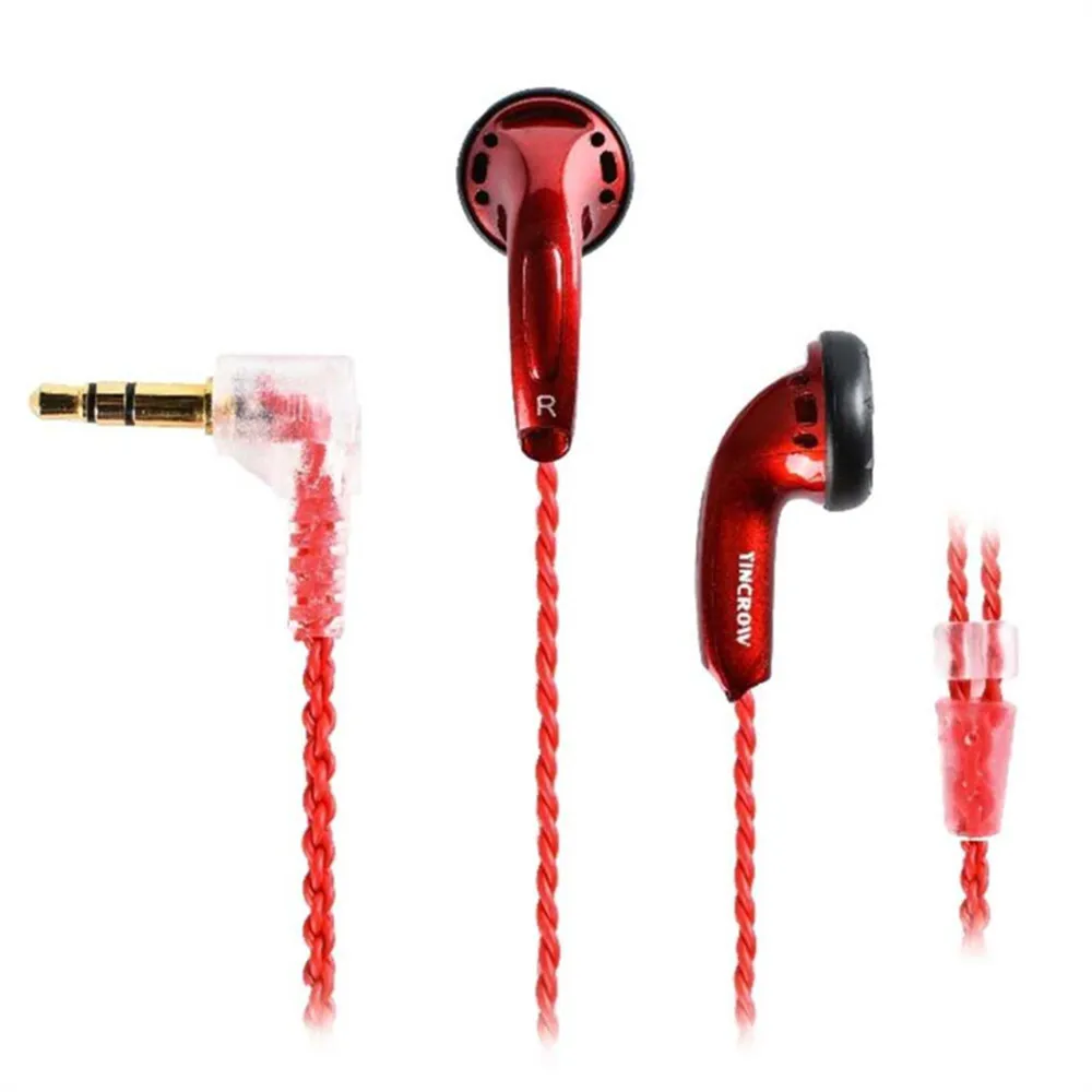 YINCROW RW-9 3.5mm In-ear Earphones Flat Head Earbuds Professional Fever HIFI Fever Bass Sound Quality Earphone