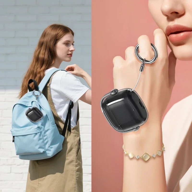 For Huawei FreeBuds SE3 & SE2， Clear Lock Buckle Protective Shell， Multi-Function Bracket Premium Earbud Accessory