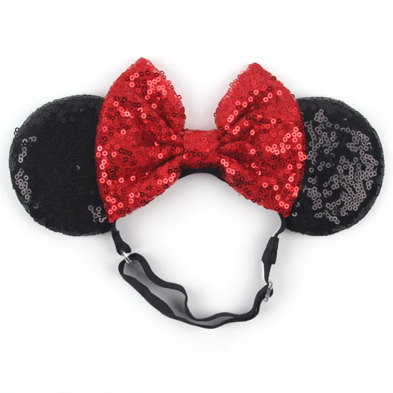 Chic Mouse Ears Adjustable Elastic Headband For Adult And Kids Bow Nylon Hairband Festival Party Cosplay DIY Hair Accessories
