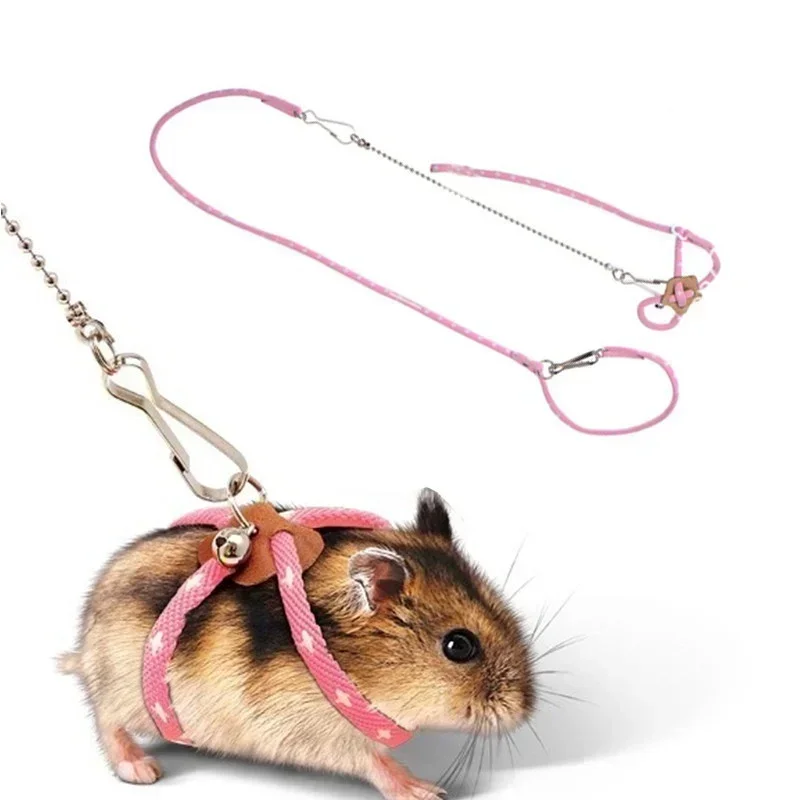 Adjustable Soft Strap Pet Leash for Small Animals - Bird Parrot Mouse Hamster Ferret Rat Pig - New Leash for Easy Handling