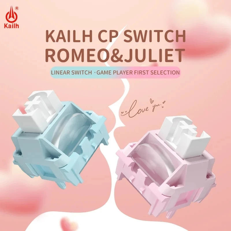 Kailh Linear CP Keyboard Switch Pom Speed Gaming Switches MX Smooth Lengthening Axis