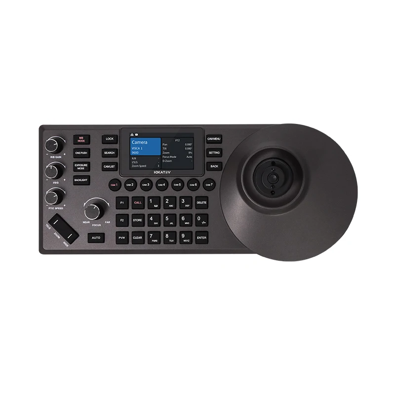 Fast Delivery KATOV PTZ Camera Controller 4D Joystick Compatible For Conference Live IP HDMI USB PTZ Camera Controller Keyboard