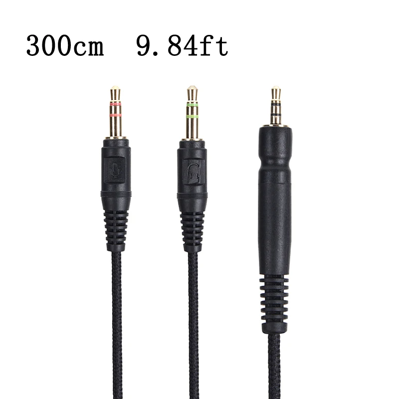Audio Replacement Headphone Cable - Compatible with Sennheiser Game ONE  Zero  PC 373D  GSP 350  500  600 Gaming Headsets