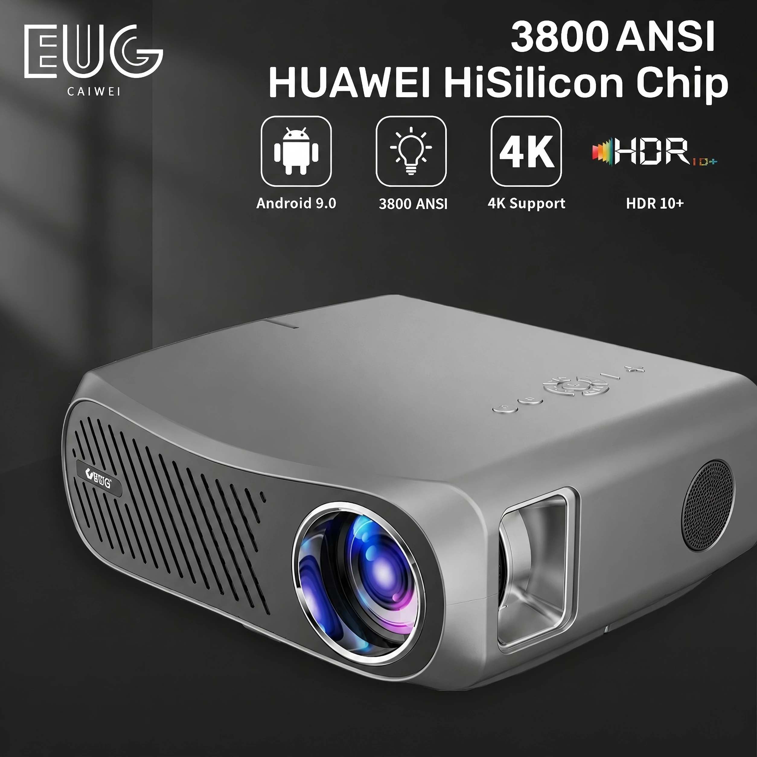 4K WiFi Android 5G Full HD 1080P Home Movie Projector Daytime Video Projector for Home Theater Cinema Beamer 3800 ANSI