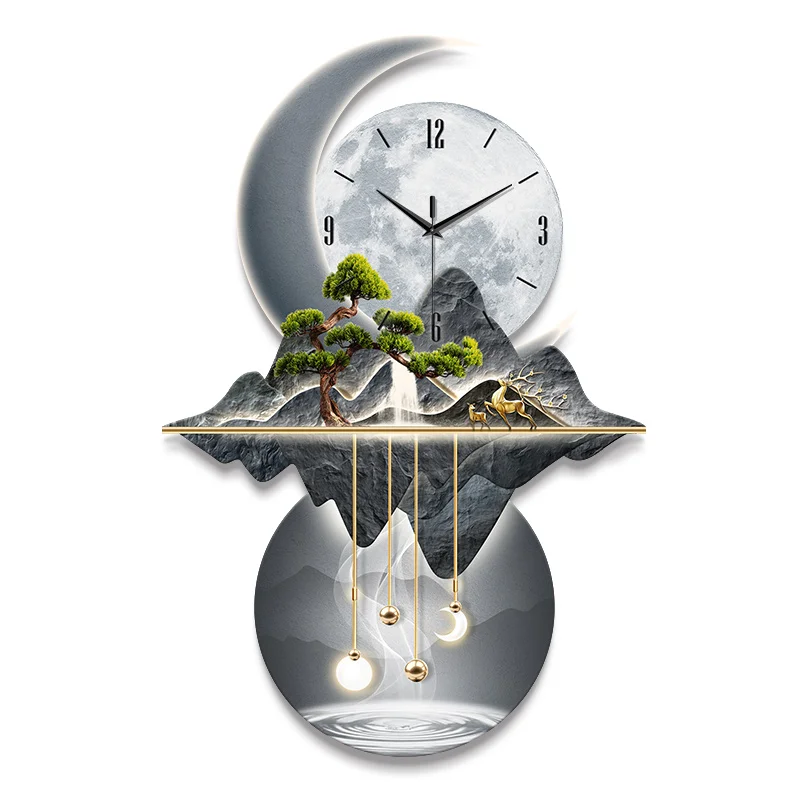 #Led wall clock large Plug in model with light and remote control Wall clock mechanism recamerasdecoration room accessories home