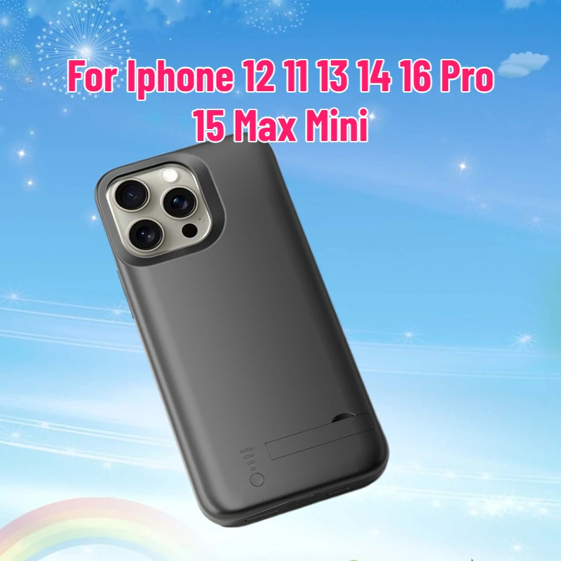2026 New Battery Case for Iphone 12 11 13 14 16 Pro 15 Max Mini Power Bank Charger Cover