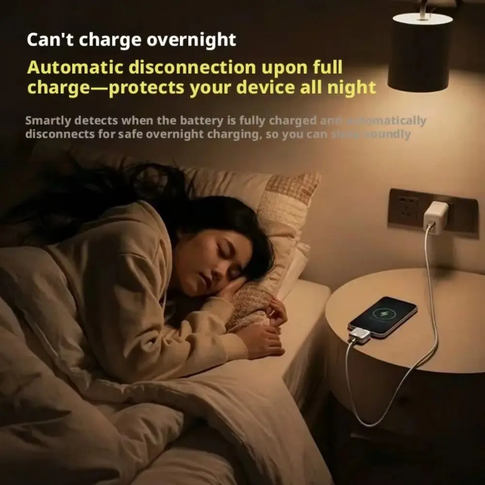 Auto Disconnect Auto Stop Charging Adapter Overcharge Protection Auto Power Off Automatic Power-off Charger Type-C