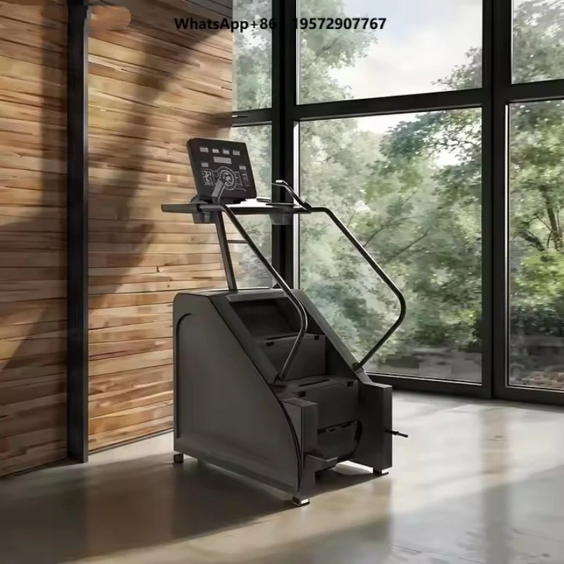 Silent Multi-Functional Vertical Stair Climber Machine Electric Cardio Stepper Design for Home Fitness Optimal Workout Equipment