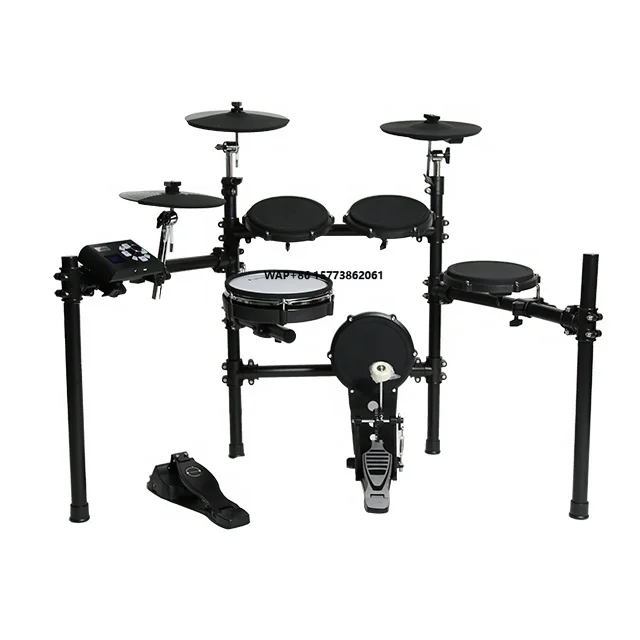 T500SE Mesh Head Digital Drum Set 8-piece Expandable Electronic Drum Set