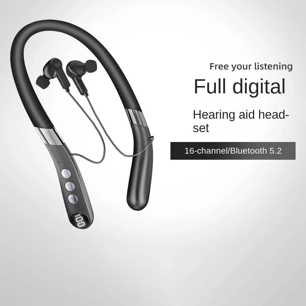 Z3 Free New Digital Hearing Aid Headset Collared Waterproof Pickup 5.2 Bluetooth Headset For The Elderly And Hearing Impaired