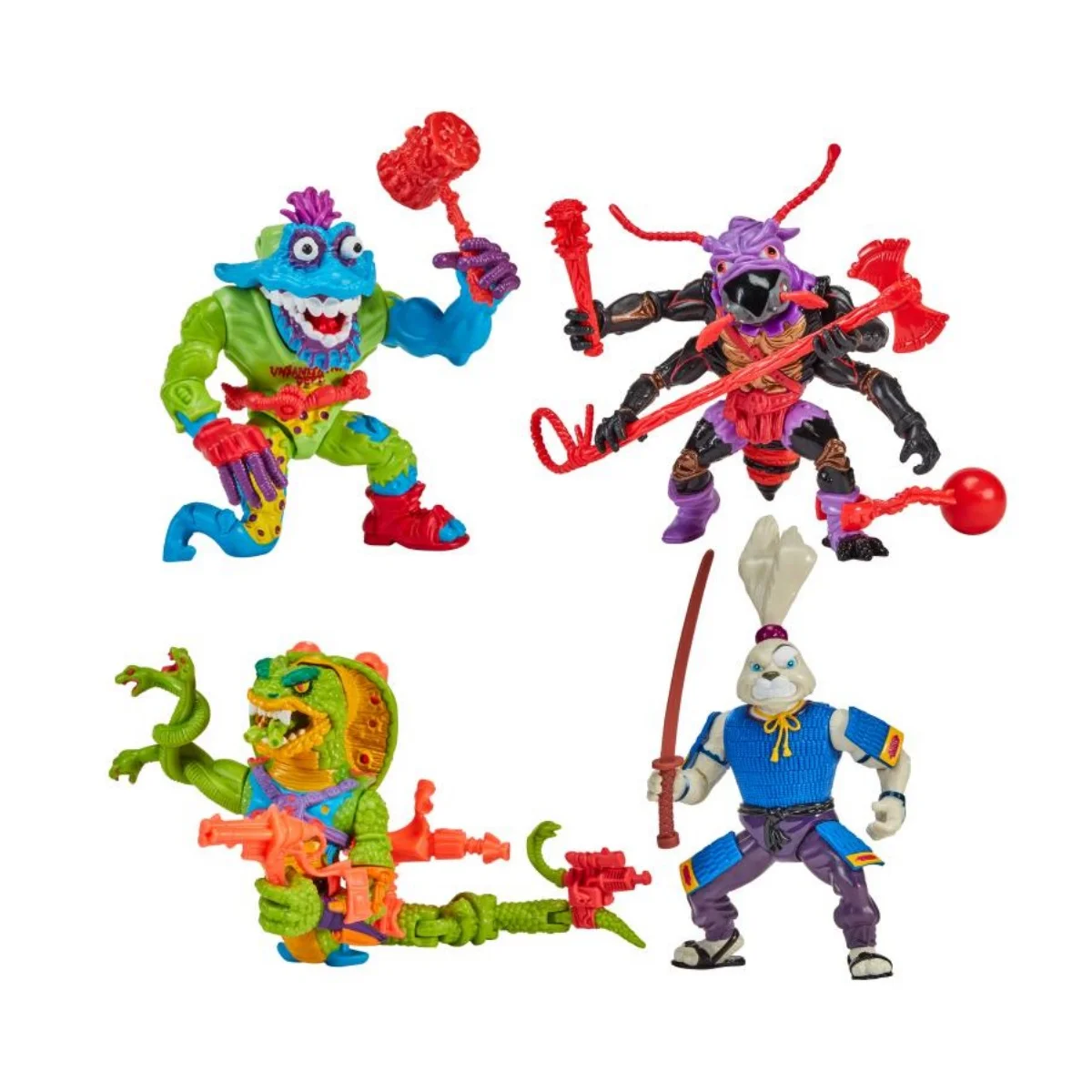 Power Rangers Style Superhero Toy TMNT Scale Tail Antrax Wyrm Usagi Yojimbo Retro Articulated Action Figure Model