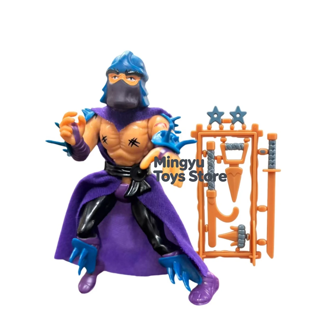 TMNT Classic Shredder & Super Shredder Retro Action Figures Playmates Vintage Ninja Turtles Villain Toy Set