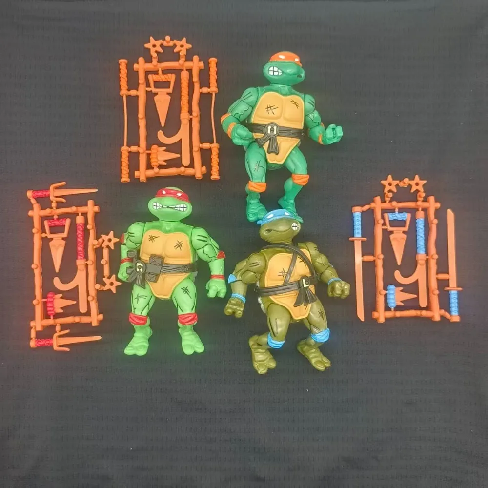 2026 NEW TMNT Classic Action Figure Set Leonardo Raphael Movable Joint doll Anime Figurine Collectible Model Collectible Set Toy