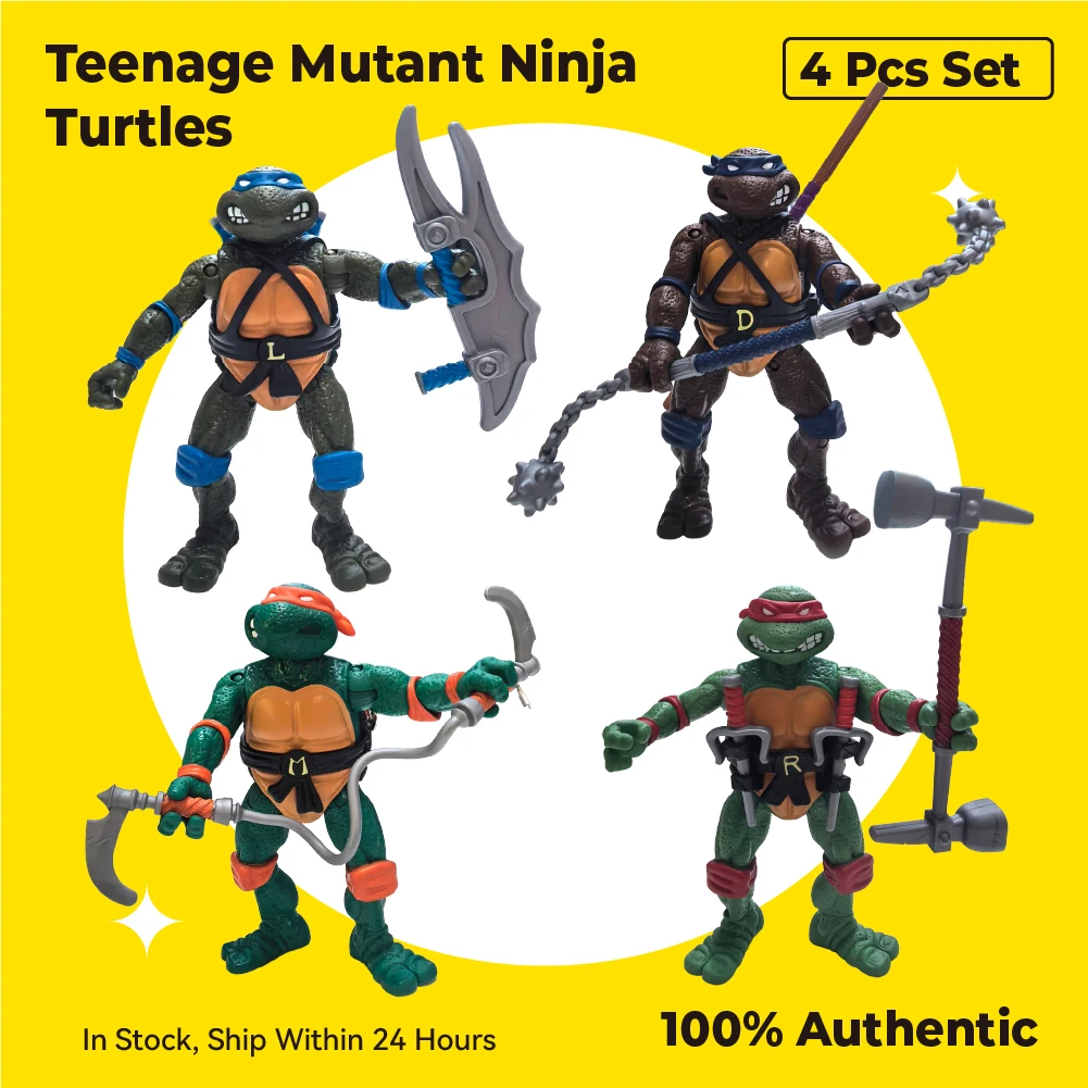 In Stock PlayMates Genuine Ninja Turtle TMNT Leonardo Raphael Michaelangelo Donatello Splinter 4