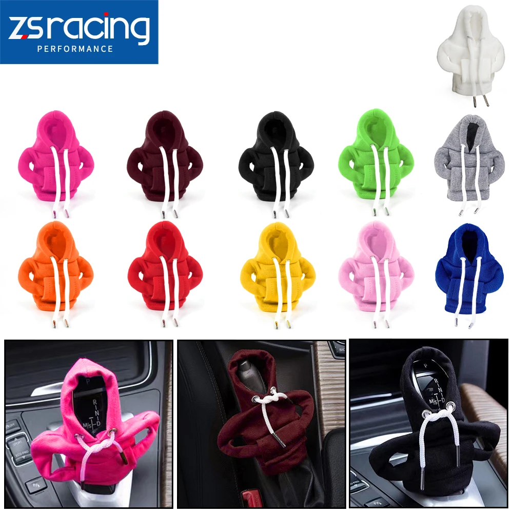 ZSRA-Universal Gear Shift Hoodie Cover Cotton Shift Cover Auto Gear Handle Fits Manual Automatic Car Shift Lever SFN186