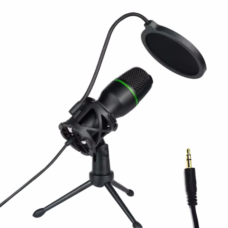Condenser Microphone USB Wired For PC Laptop Computer Professional Gaming Accessories Kit Gamer Sound Live Streaming Podcast RGB