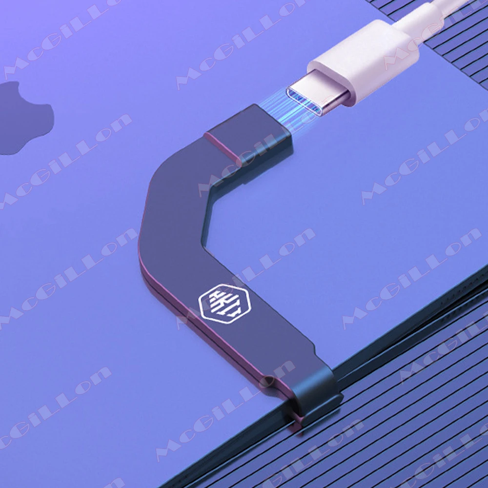 USB3.2 60W Elbow Type C Male to Female Cable FPC Flexible Cable for Apple Android Tablet Charging Data Sync Type C Connector