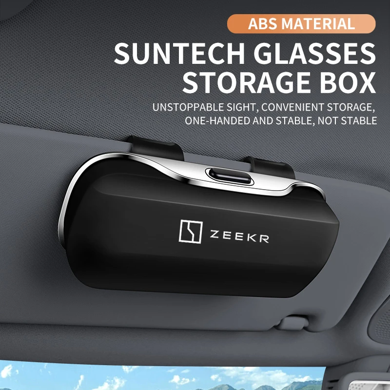 For ZEEKR 001 X 009 7X FR interior Key 2025 Accessories Car Visor Sunglasses Car Glasses Case Glasses Holder Clip Box Floor Mat