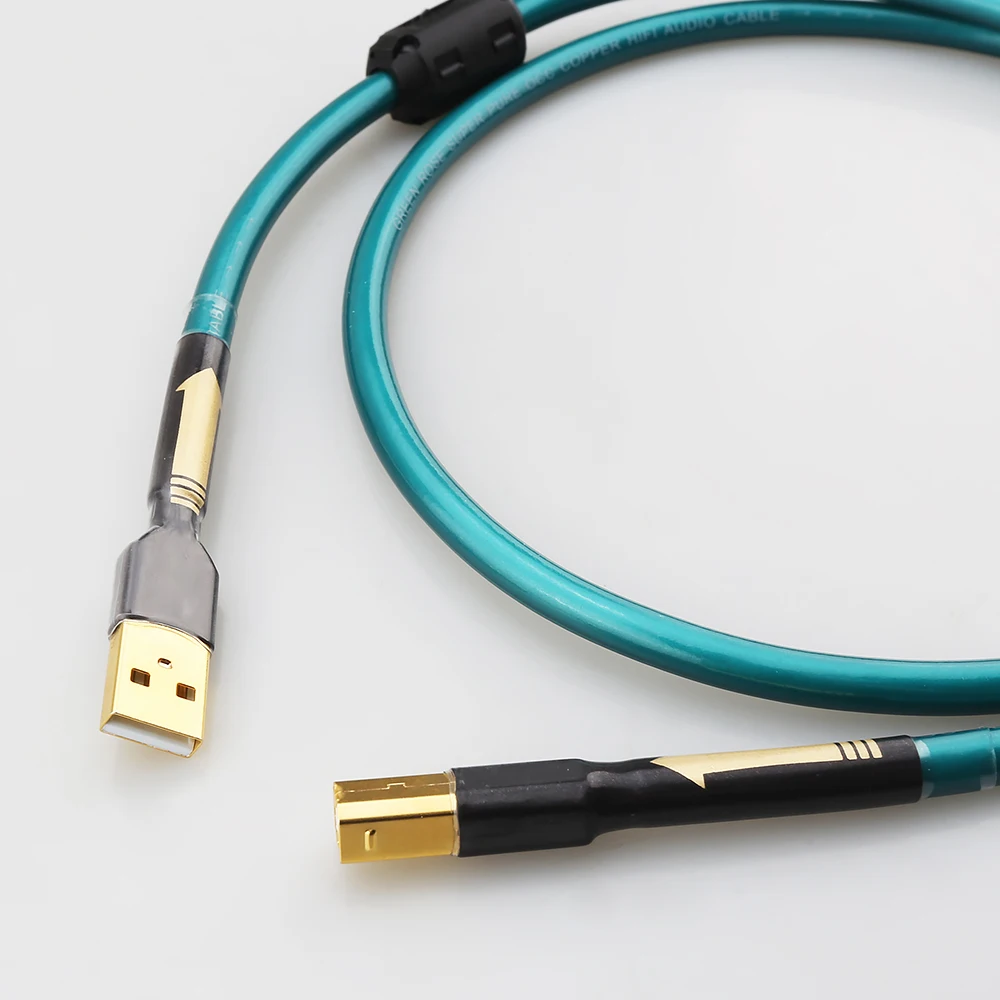 Audiophile OCC USB A To B Cable HiFi USB Audio Video Cable DAC PC