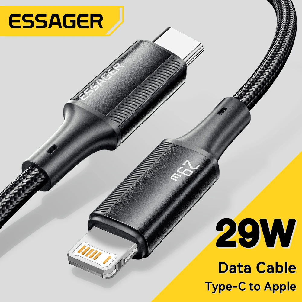Essager USB C Cable For iPhone 14 13 12 11 Pro Max 8 Plus 20W Fast Charging Cable Type C To Lighting Date Wire For iPad Macbook
