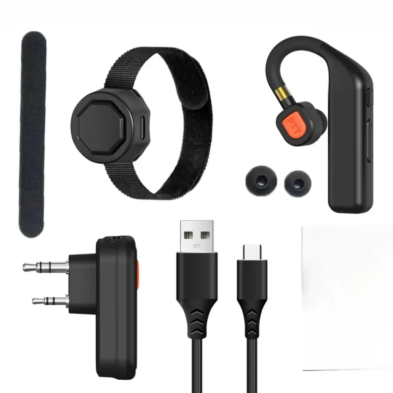 BT-E2 Walkie Talkie 2.4G Wireless Headset Noise Reduction Handsfree Earpiece Replacement for  UV-5R UV-32 UV-21