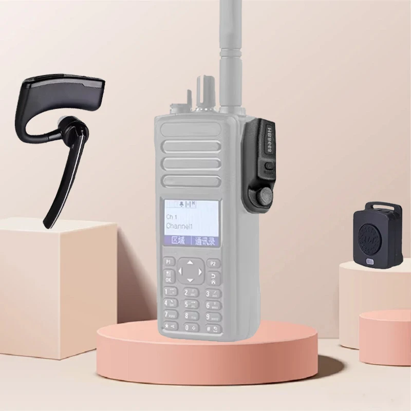 Walkie Talkie Wireless Earpiece Bluetooth Headset Two Way Radio BT Earphone For Motorola P8668i GP328 DP8200 P8620 GP338D P8268