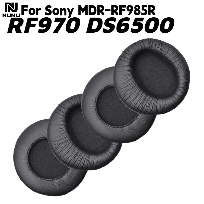 NUNU Replacement Protein Leather Memory Foam Ear Cushion Covers for Sony MDR-RF985R, RF970, DS6500 Wireless Headset Repair Parts