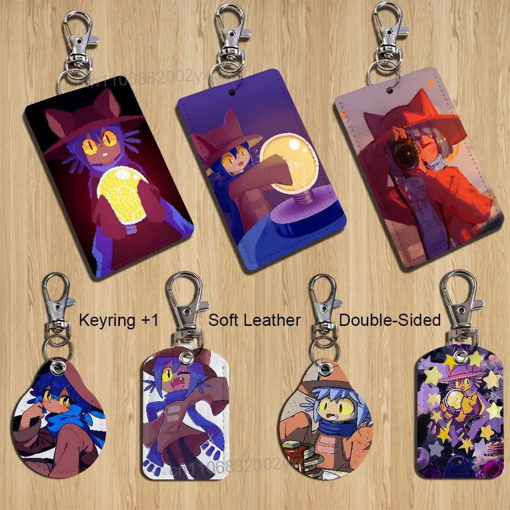 cute Niko game OneShot Holder For Bank Business Work Card Holder Student Card Case Bus Card Keychain