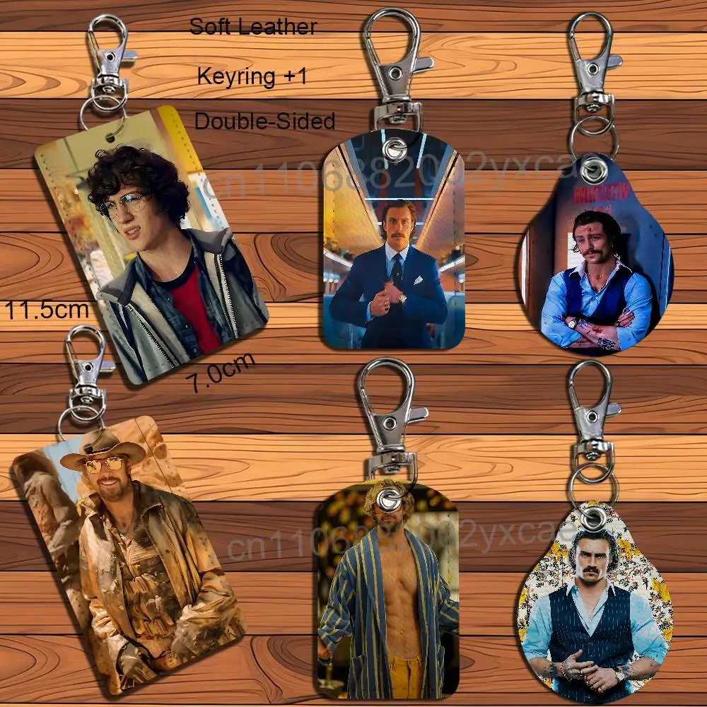 ATJ Bullet Train Aaron Taylor Johnson  Keychain Holder Suitable For Subway Bank Card Bus Card Case Badge Holder Wallet Card