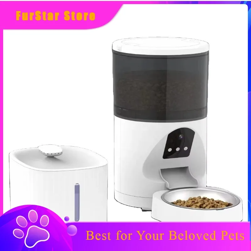 FurStar4/6L Video Camera Pet Feeder Smart Home Product With Large Capacity