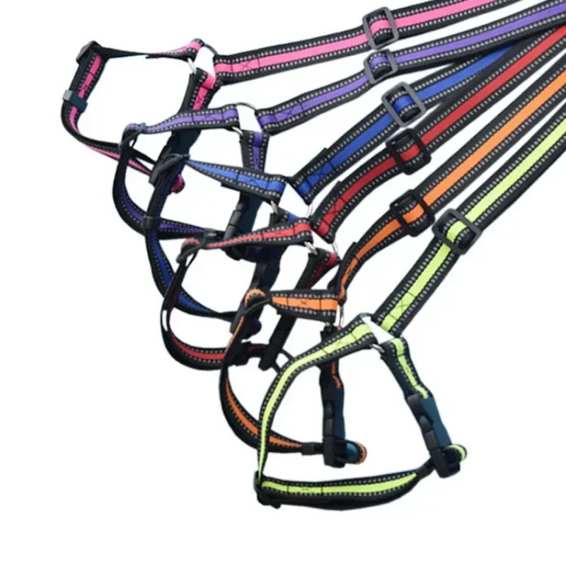 Solid Color Two-in-one Pet Car Seat Belt Nylon Lead Leash Backseat Safety Belt Adjustable Dogs Harness Collar Pet Accessories