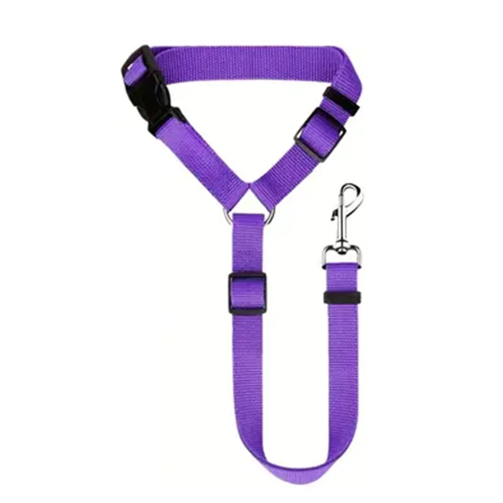 Pet Car Safety Leash for Cat and Dog Long Distance Seat Belt Adjustable Thickened Safety Rope Buckle Dog Accessories