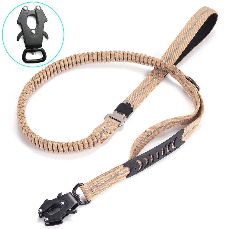 Dog Traction Rope Car Safety Lock Soft Adjustable Harness Dogs Highlight Reflective Strip Chest Strap at Night Pets Accessories