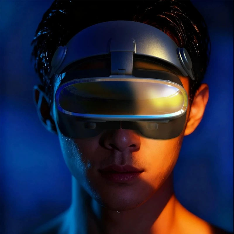 Ultra-clear headset, glasses, head-mounted display, open dual-purpose movie viewing office smart video glasses